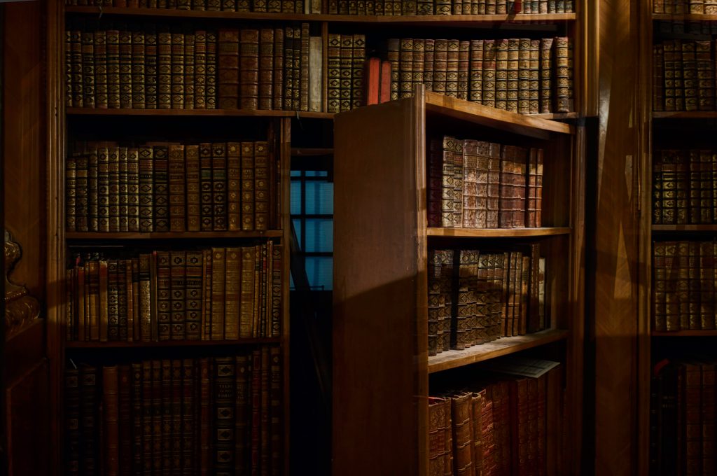 Hidden door in library